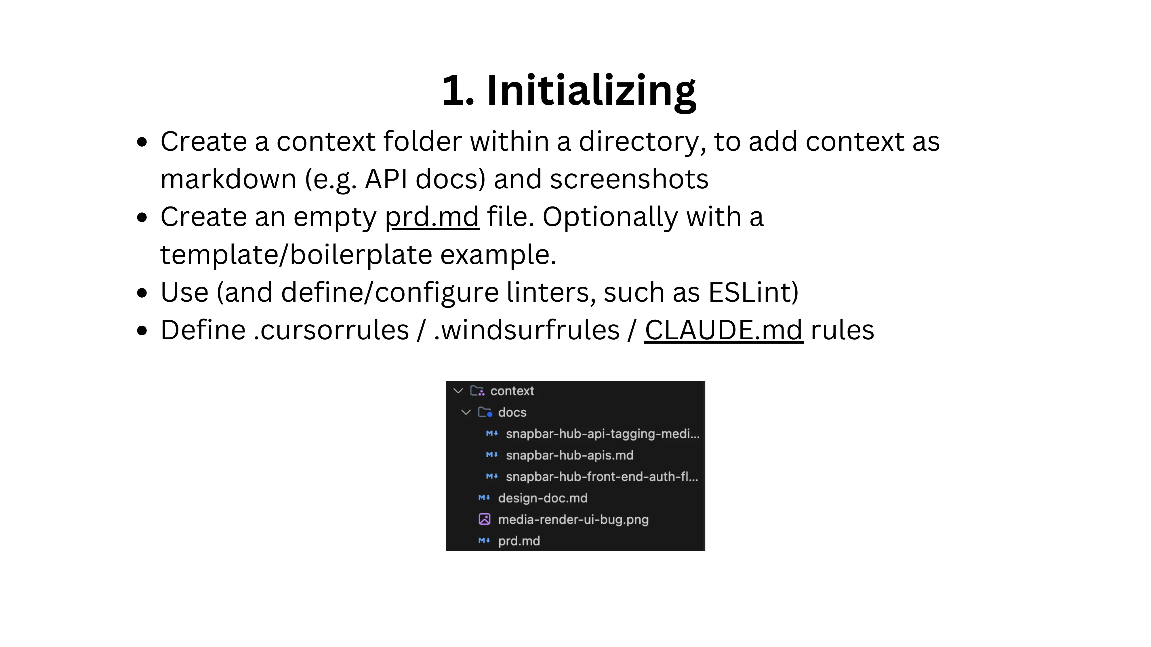 Folder structure